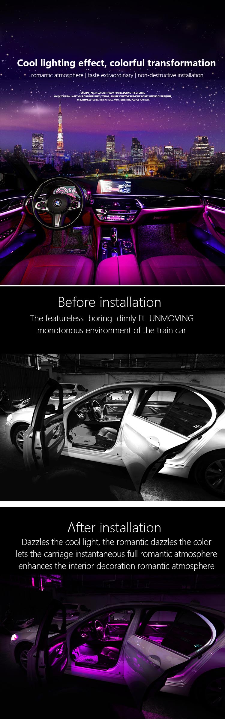 全新寶馬3系內飾氛圍燈效果！.jpg